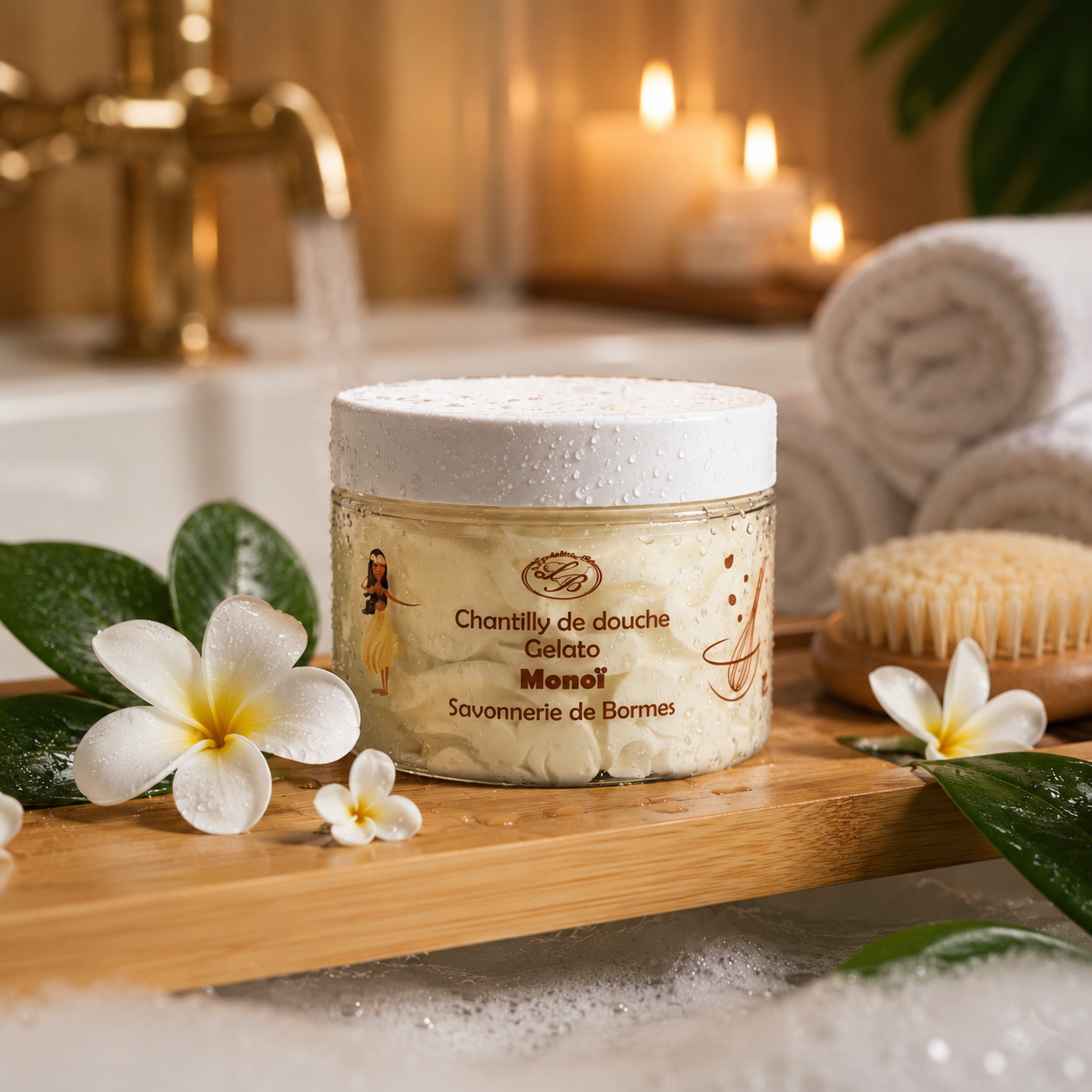 Chantilly de douche monoï
