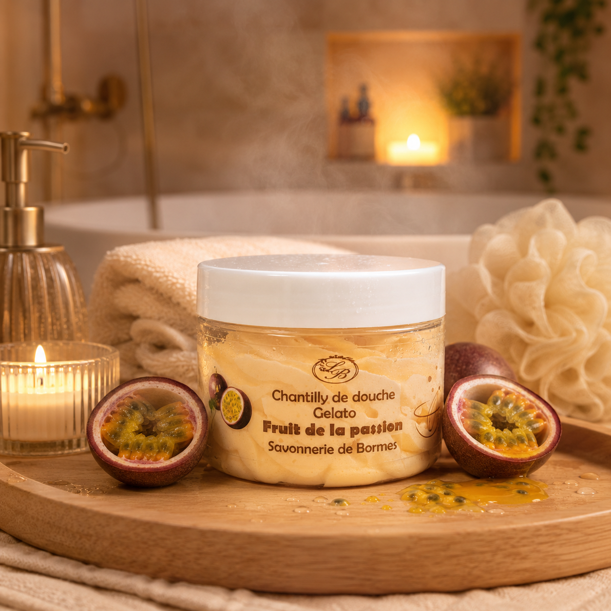 Chantilly de douche Fruits de la passion