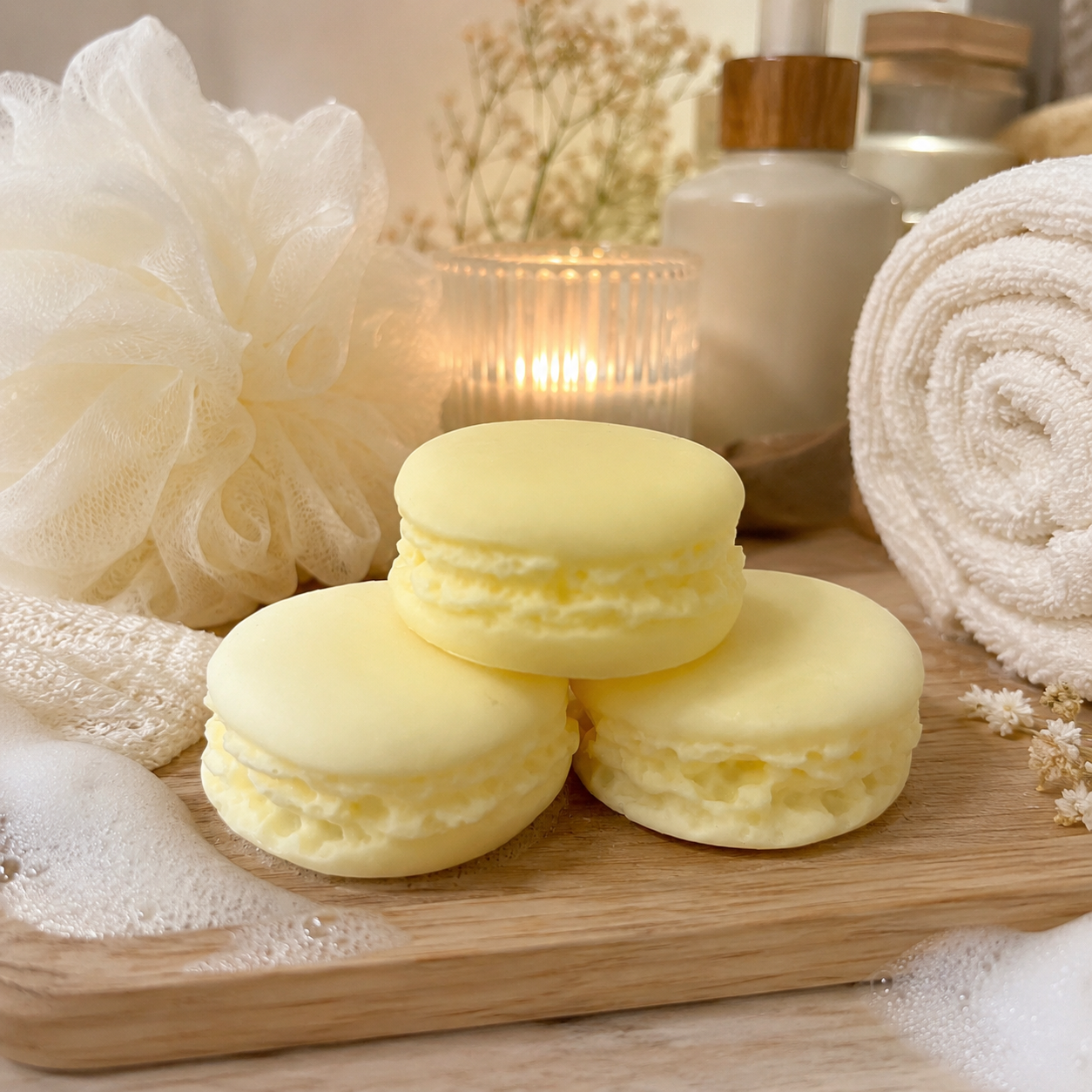 Macaron savon 30 g Vanille