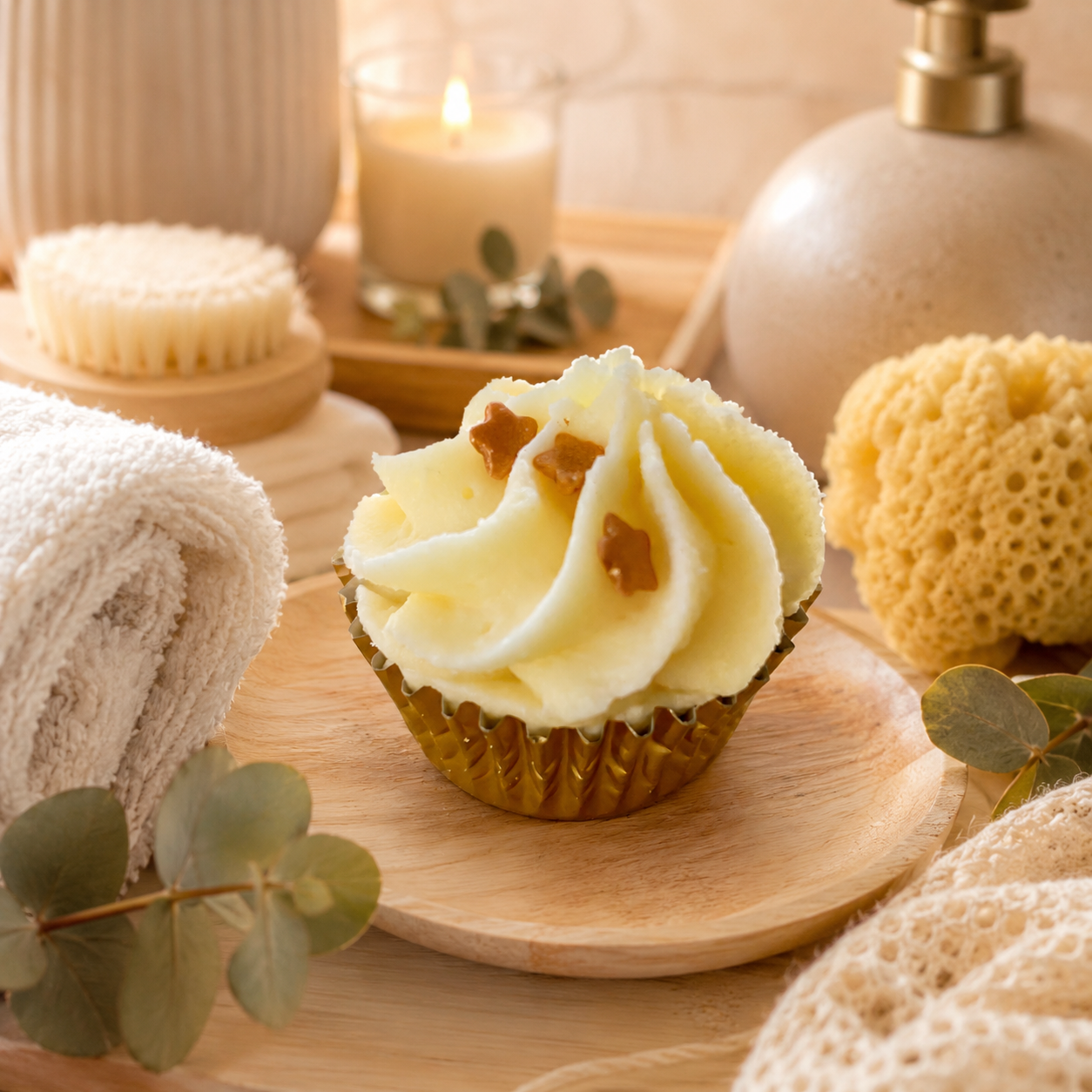Fondant cup cake aux beurres de cacao et karité bio 55 g tiaré coco