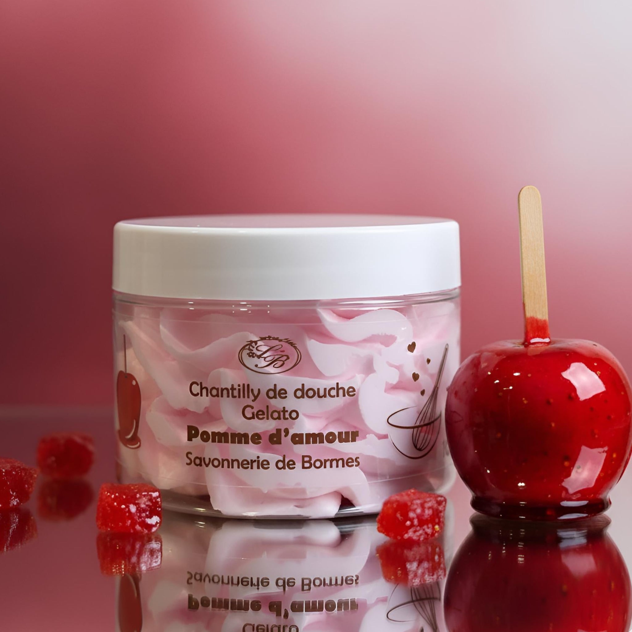 Chantilly de douche pomme d'amour